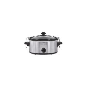 6qt Stay or Go Slow Cooker Silver